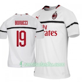 Camisolas de Futebol AC Milan Leonardo Bonucci 19 Equipamento Alternativa 2018/19 Manga Curta